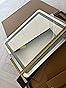 FENNIO Vanity Mirror with Lights，20"x23" Lighted Makeup Mirror, Large Makeup Mirror with Lights, Touch Sensor with Dimmable 3 Modes， Square White