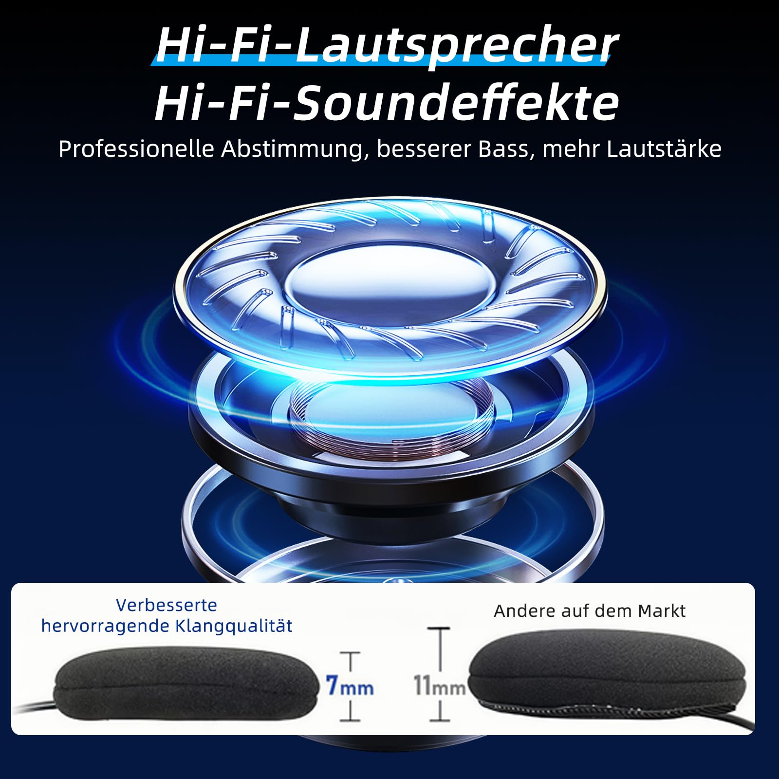 T2 Interfono Moto Auricolare 300M Sistema di Comunicazione con Wireless Bluetooth 5.1 IPX7 Impermeabile Cancellazione del Rumore DSP&CVC HiFi/Voce AI Interphone Casco Moto Auricolare