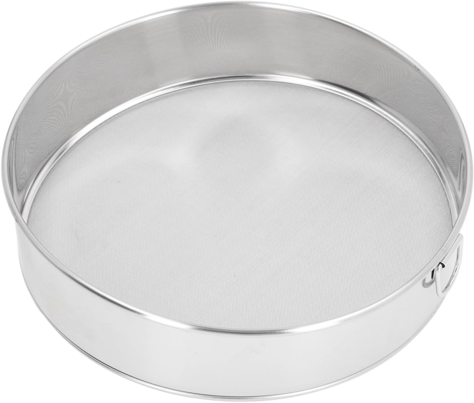 Yctze 80 Mesh Flour Sieve Round Sifter Large Size Silver Plated Filter Stick Coated Stainless Steel Flour Sieve Powdered Sugar Cocoa Powder - Baking Tools & Accessories