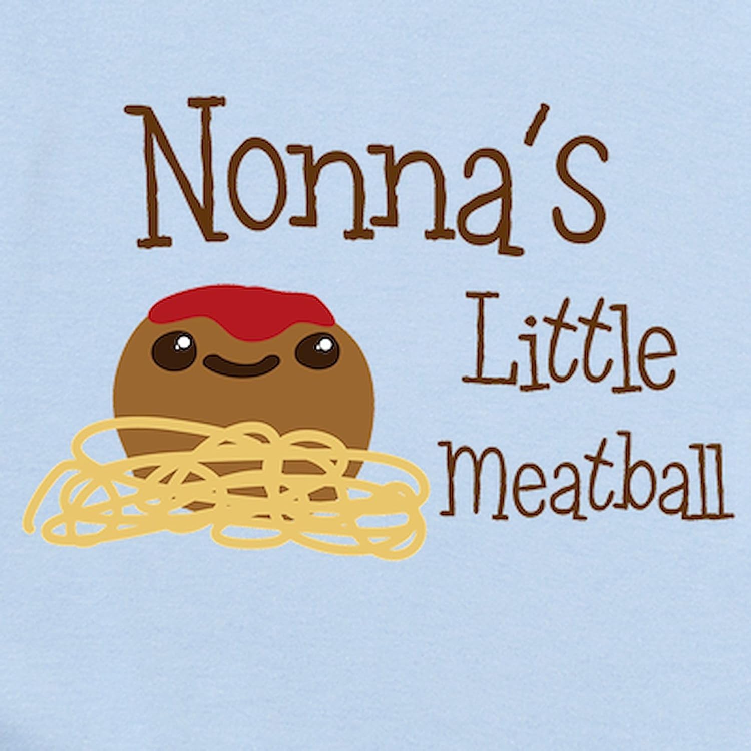 CafePress Nonna's Little Meatball Body Suit Cute Long Sleeve Infant Baby Bodysuit Romper