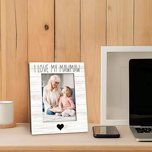 Miniatura 3 de Mawmaw Gifts Marco de Fotos 5x7, Marco de Fotos de Mawmaws, Regalos de Navidad Día de las Madres Cumpleaños para Mawmaws de los Nietos, Amo a Mi