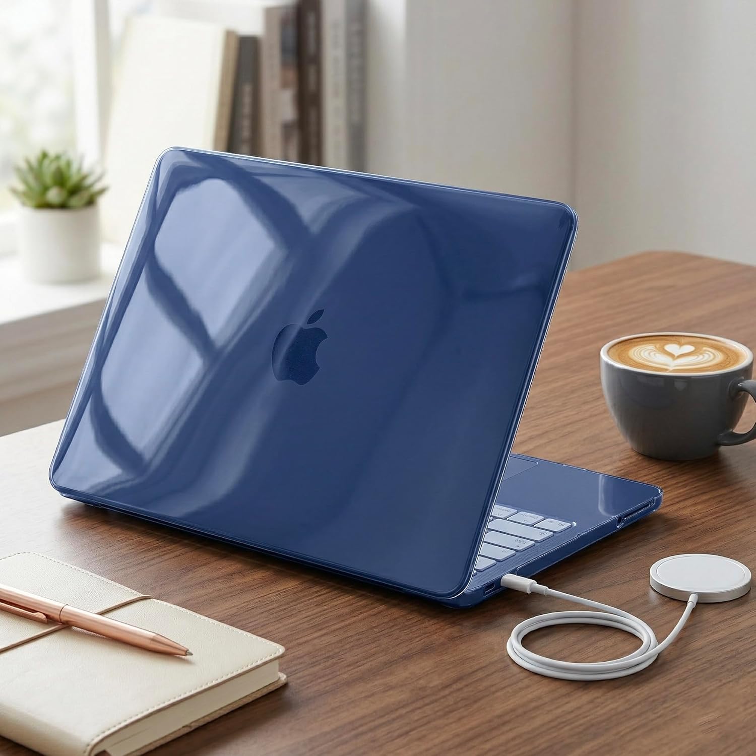 Batianda 4-in-1 Clear Case for New MacBook Neo 13 inch 2026 Release Model A3404, Ultra-Thin High Transparency Hard Shell Cover with Keyboard Skin, Screen Protector, USB-C Adapter, Crystal Indigo