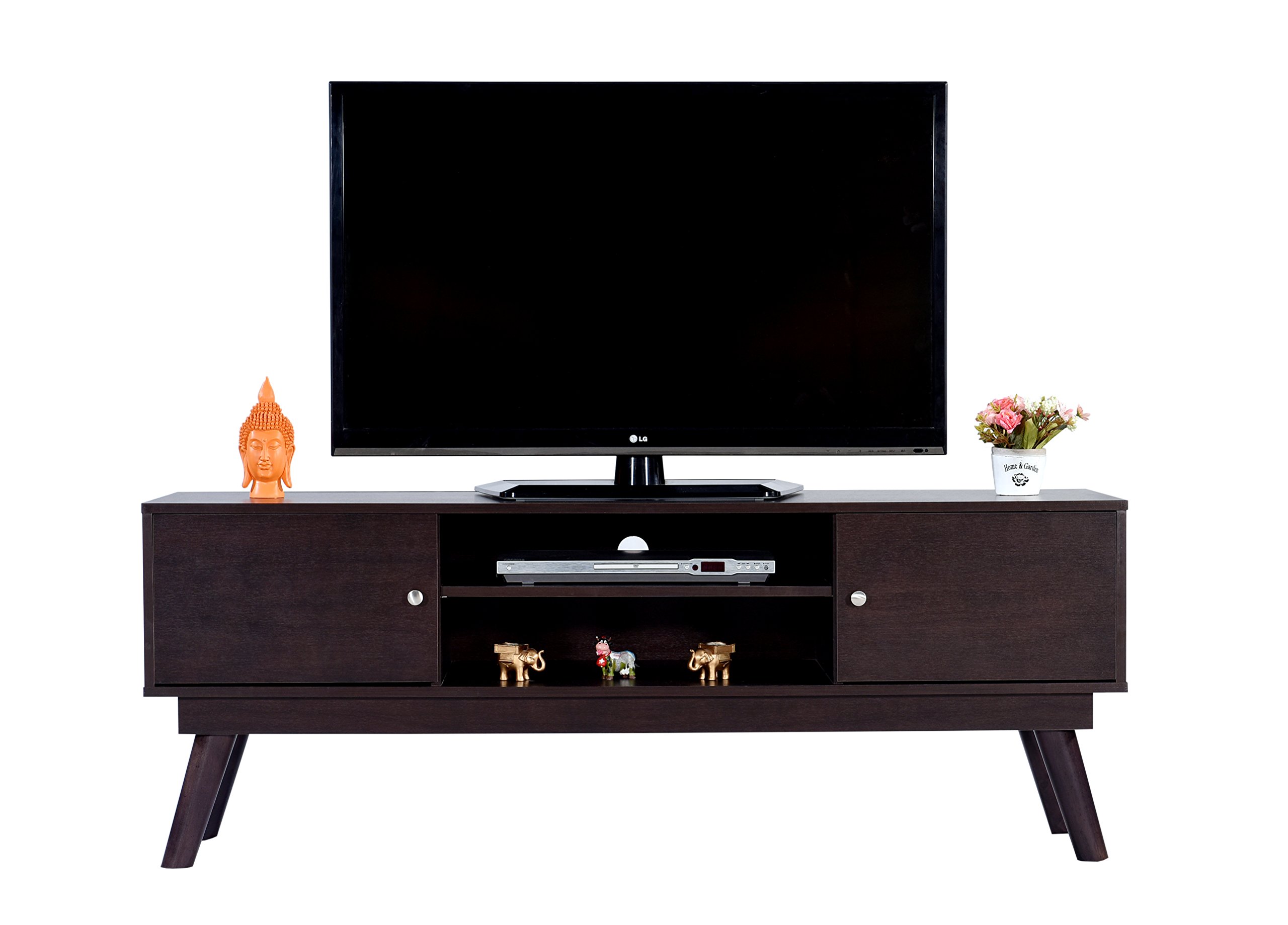 DeckUp Reno Engineered Wood 2 door TV Stand and Home Entertainment Unit (Dark Wenge, Matte Finish) (B07CXW3QXM) Amazon Price History, Amazon Price Tracker