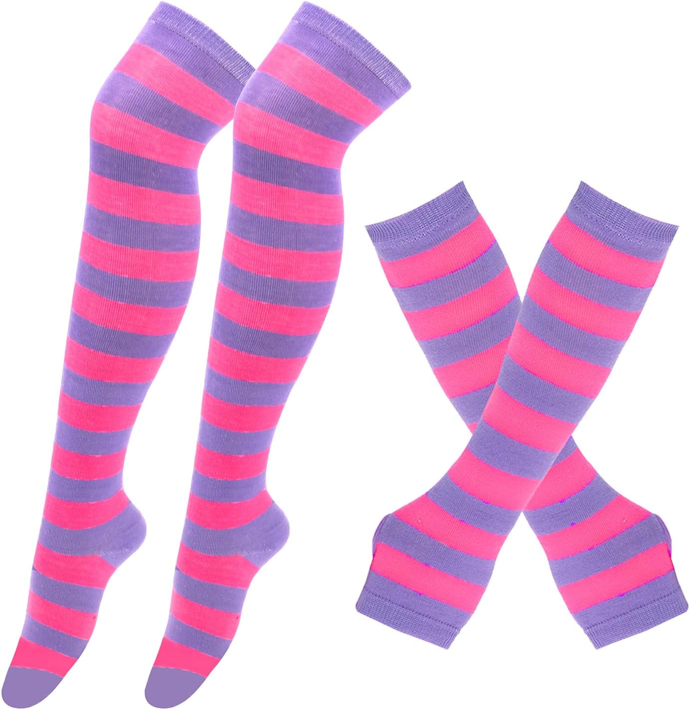 Furry Striped Fox Cat Wolf Ear and Tail Set, Faux Fur Animal Headnbad Halloween Costume Women - Image 4