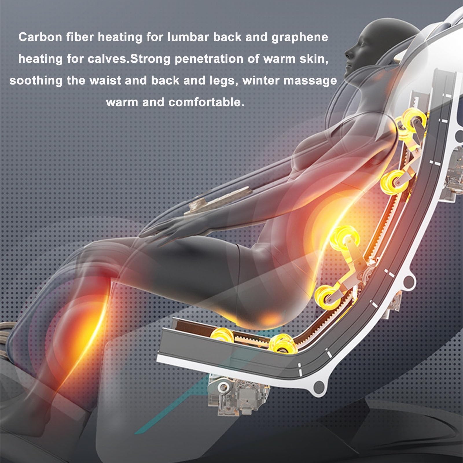 Sedia Da Massaggio Posteriore, piede Lombare Testa Collo E Spalla Massaggio Zero Gravity Recliner Connessione Bluetooth Anziani Touch Screen Commuter
