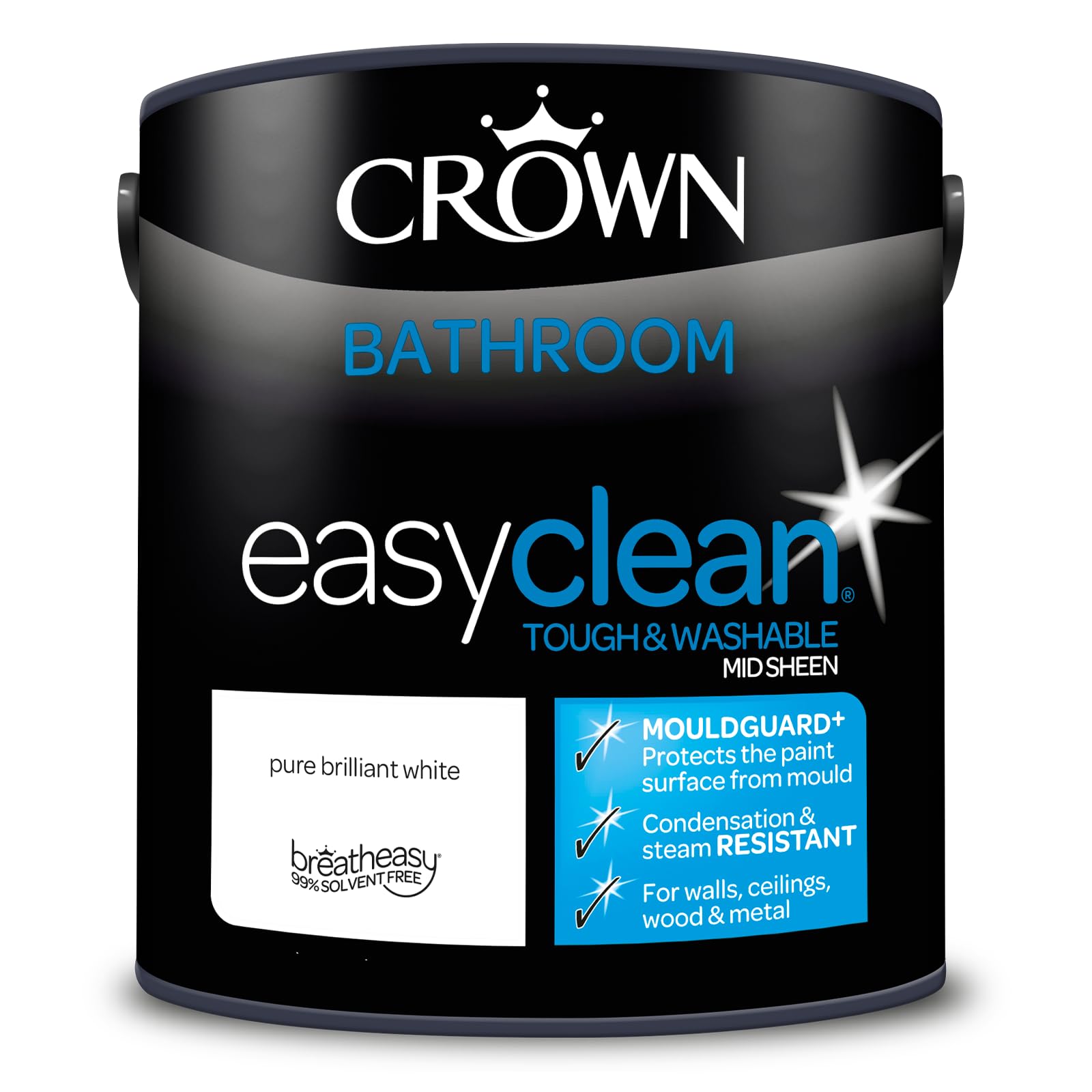 Crown Easyclean Bathroom Mid Sheen 2.5L PBW