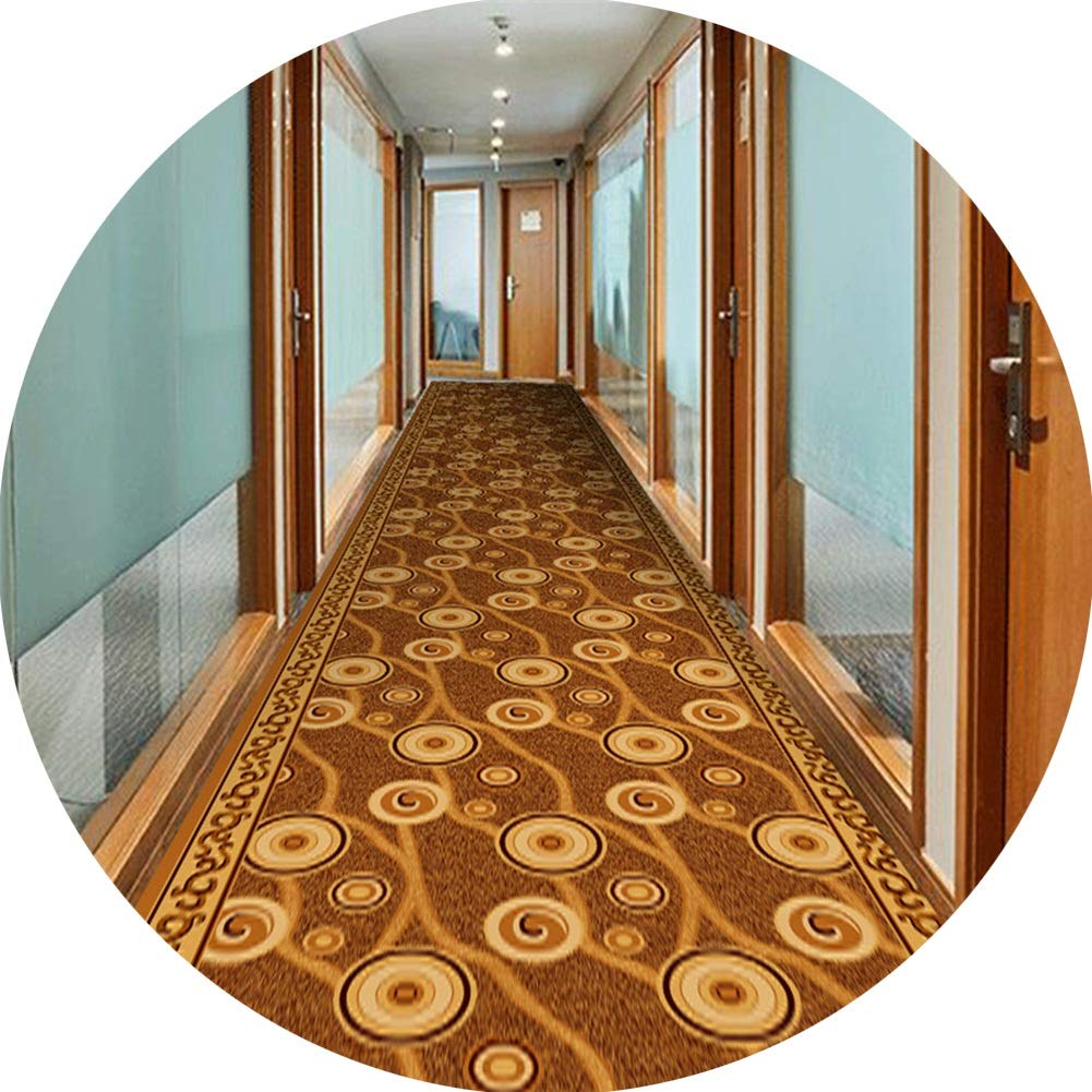 Alfombra de pasillo largo moderno felpudo corredor marrón ZRUYI resistente al desgaste