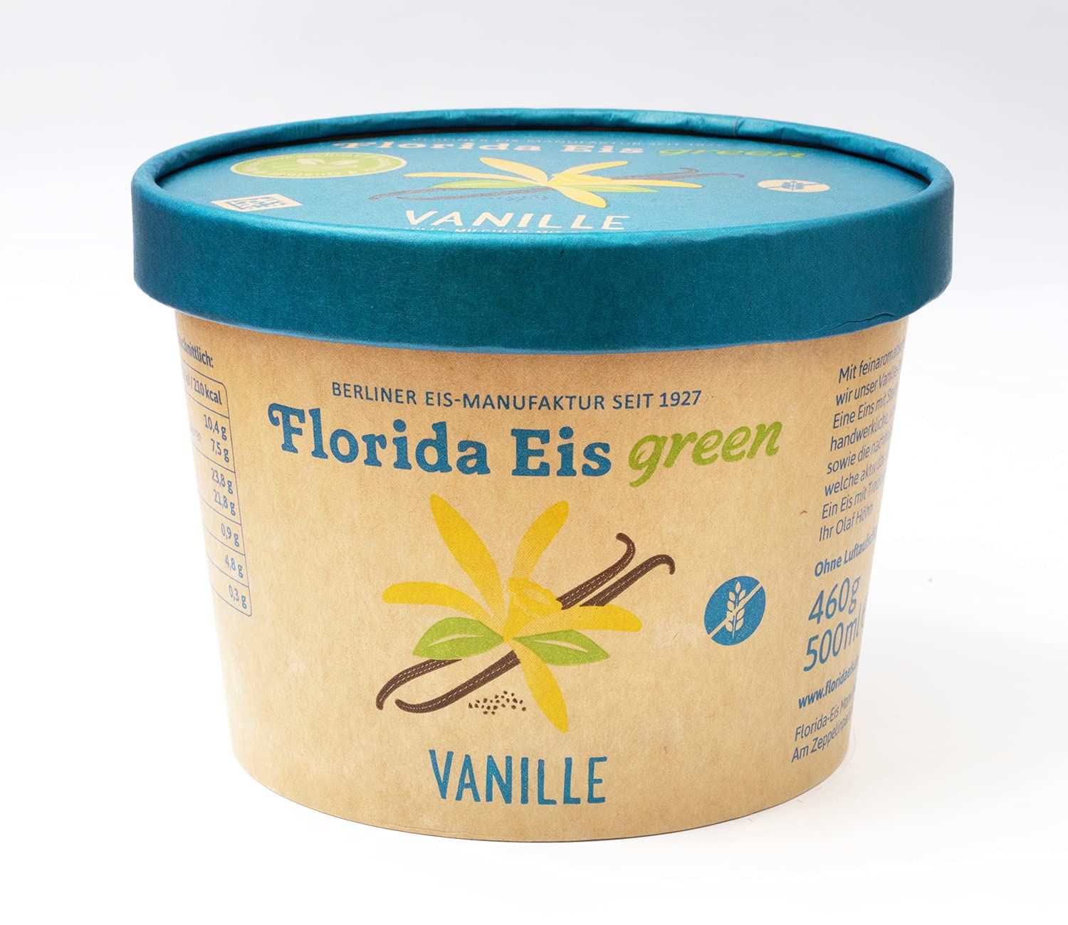 Eiscreme "Florida Eis" Vanille - Familienpackung - 500ml