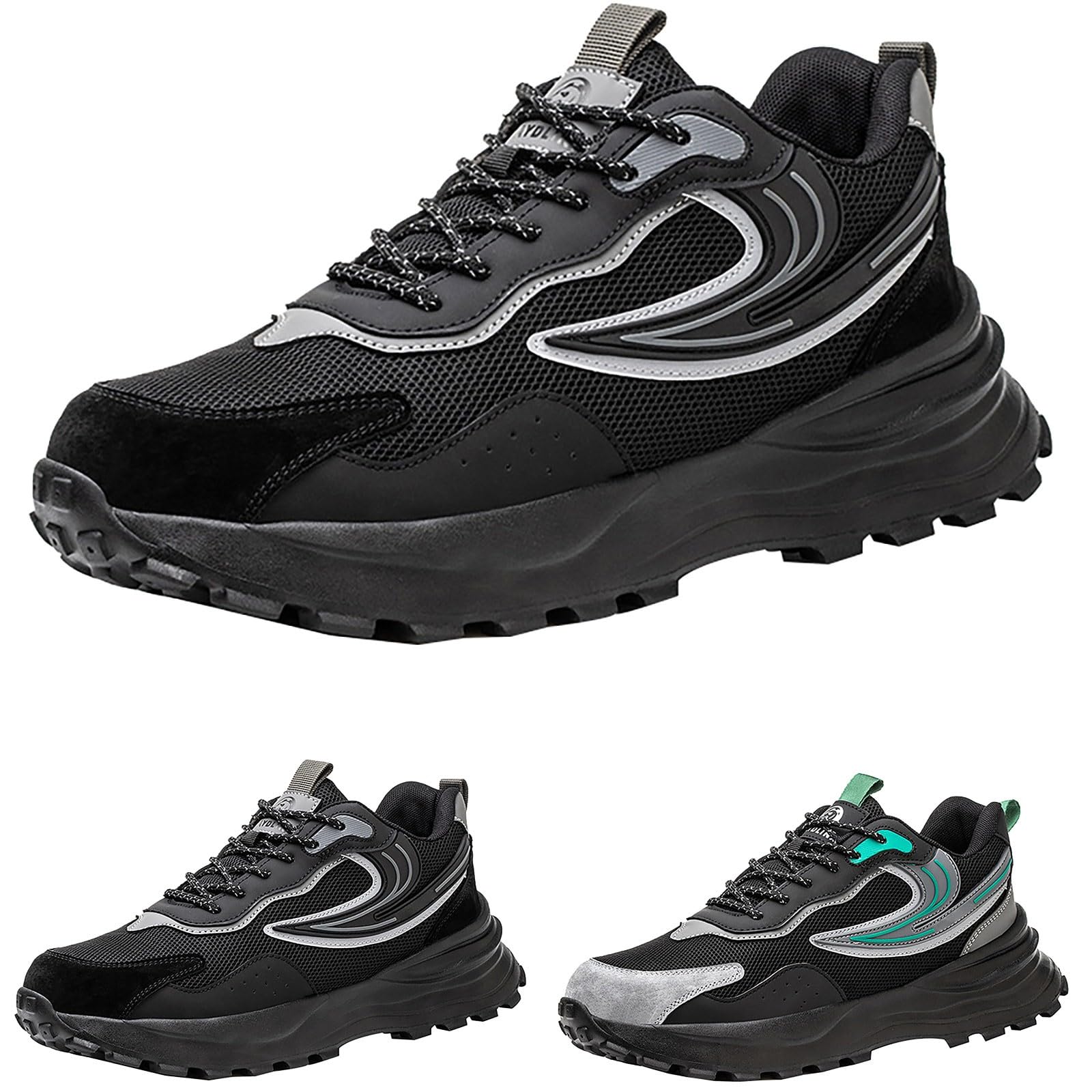 Zapatos casuales para hombre, suela gruesa simple, ligera, transpirable
