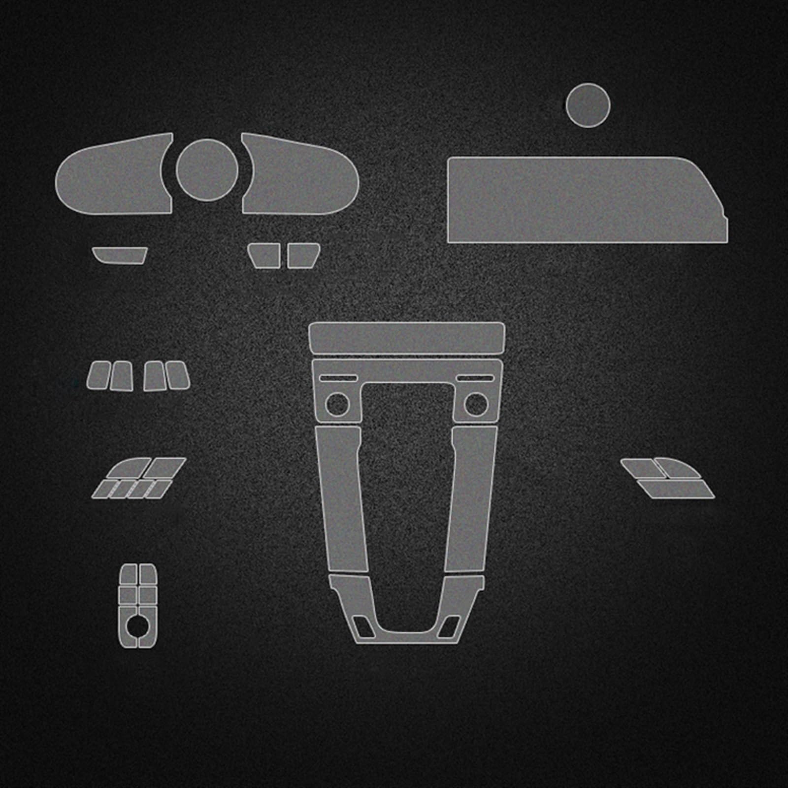 Film transparent pour Porsche 911 2019-2023 protection console