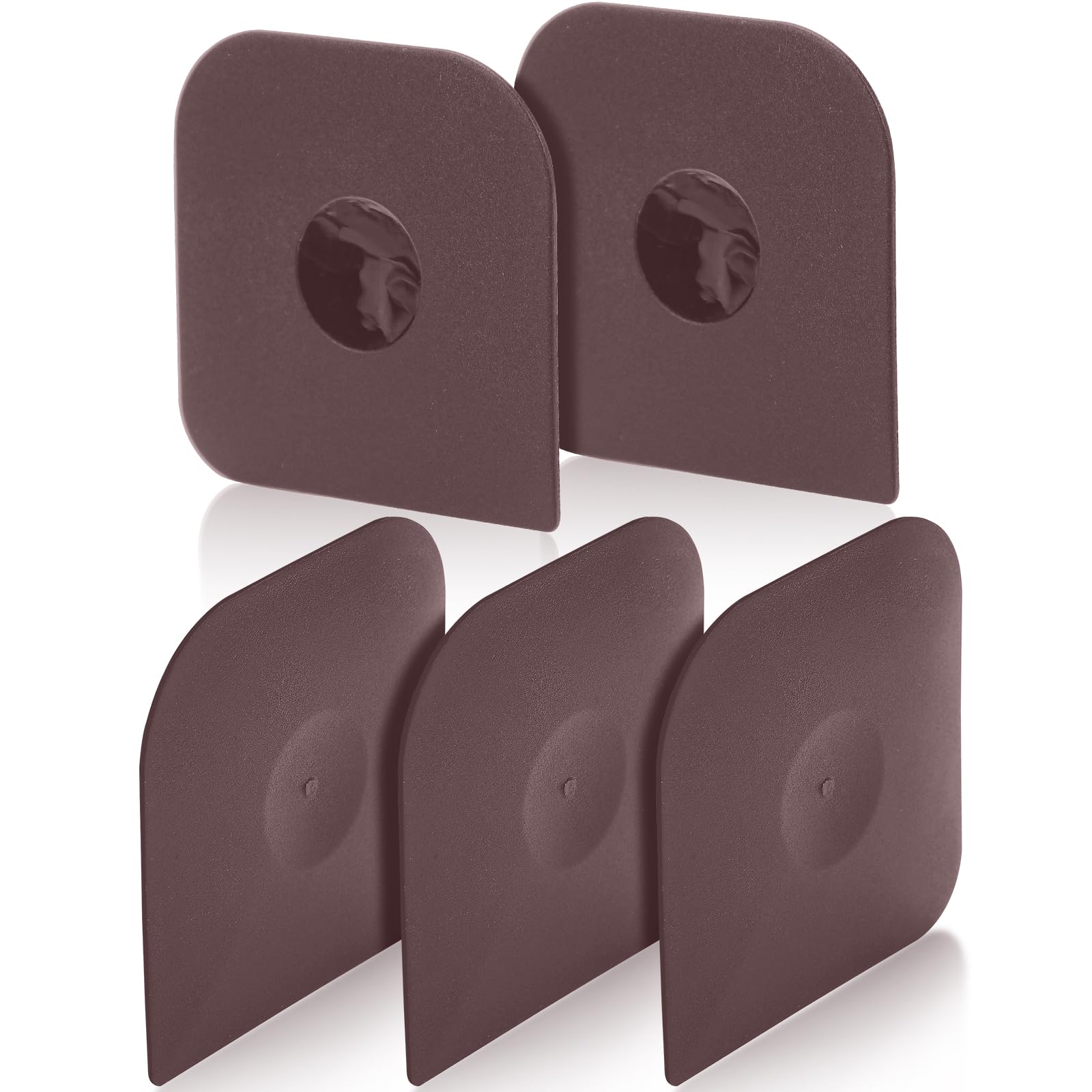 Pan Scraper Dish Scraper Tool Set, 5 Pack Plastic Pan Scraper Pot Scraper Food Scraper Nylon Non-Scratch Scraper, Polycarbonat Skillet Scraper Cleaner for Cleaning Grease Burnt Food, Kitchen Scraper