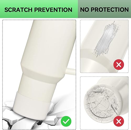 Miniatura 4 de PICcircuit 2 piezas para botas Stanley, parte inferior de silicona para Quencher Adventure de 40 onzas, 30 onzas, botella IceFlow de 20 onzas y 30