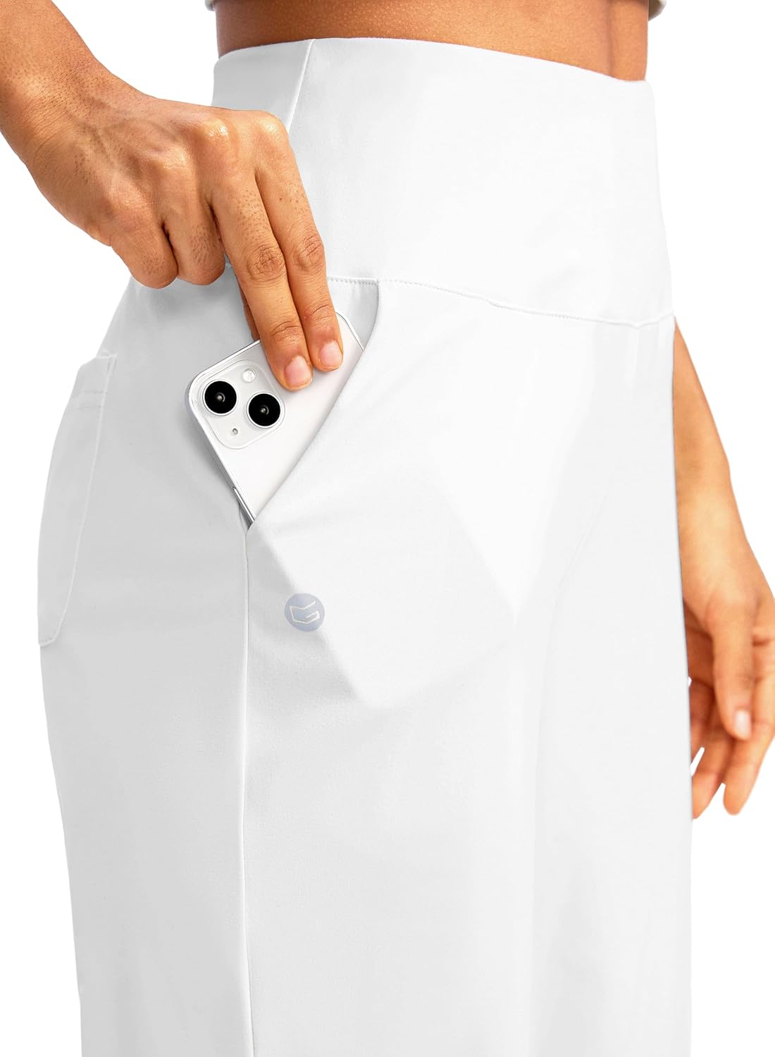 G Gradual Women's 12" Bermuda Long Shorts with Pockets High Waisted Stretch Knee Length Shorts for Women Summer Walking - Image 3