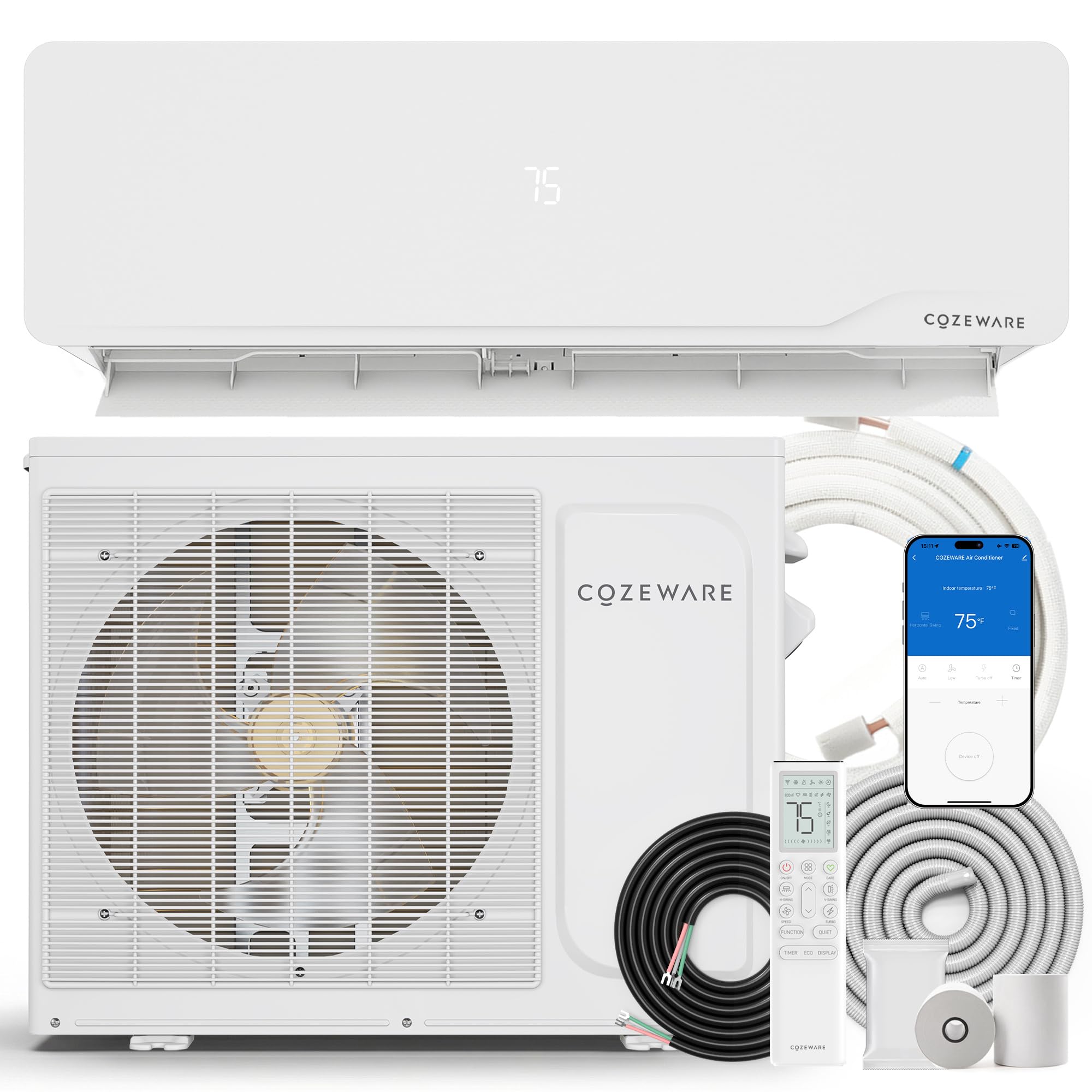 Cozeware Cozeware 9000 BTU Mini Split AC/Heating System 115V 18 SEER2