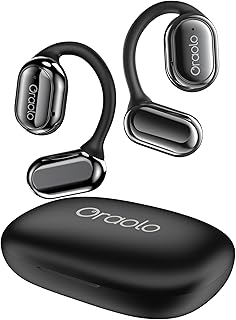Oraolo OE03 Open Ear Headphones, Bluetooth 5.3 Wireless Headphones with Dual Large Driver, Open Ear Earbuds with Immersive Stereo Sound, Clear Talk, 30H Playtime, Waterproof Sport Earbuds for Running