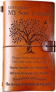 BeauGift Memorial Gifts for Loss of Son, Refillable Travel Photo Diary Journal Bereavement Gift,