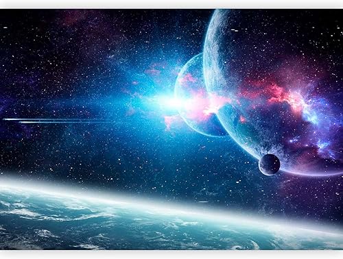 artgeist Mural de pared Cosmos de 173 x 124 pulgadas, papel tapiz autoadhesivo XXL para despegar y pegar, papel tapiz extraíble grande, decoración