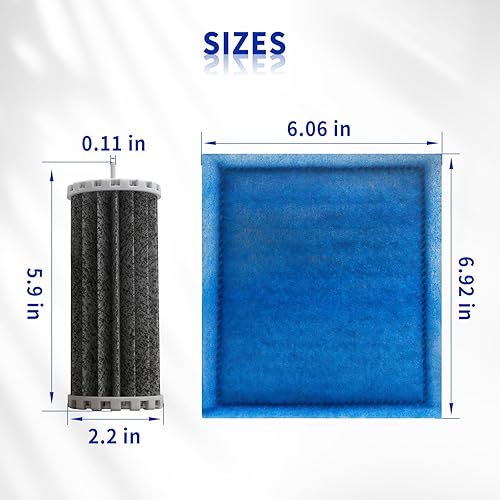 2 Pcs Aquarium Filter Kit for Marineland Penguin Power — detail view