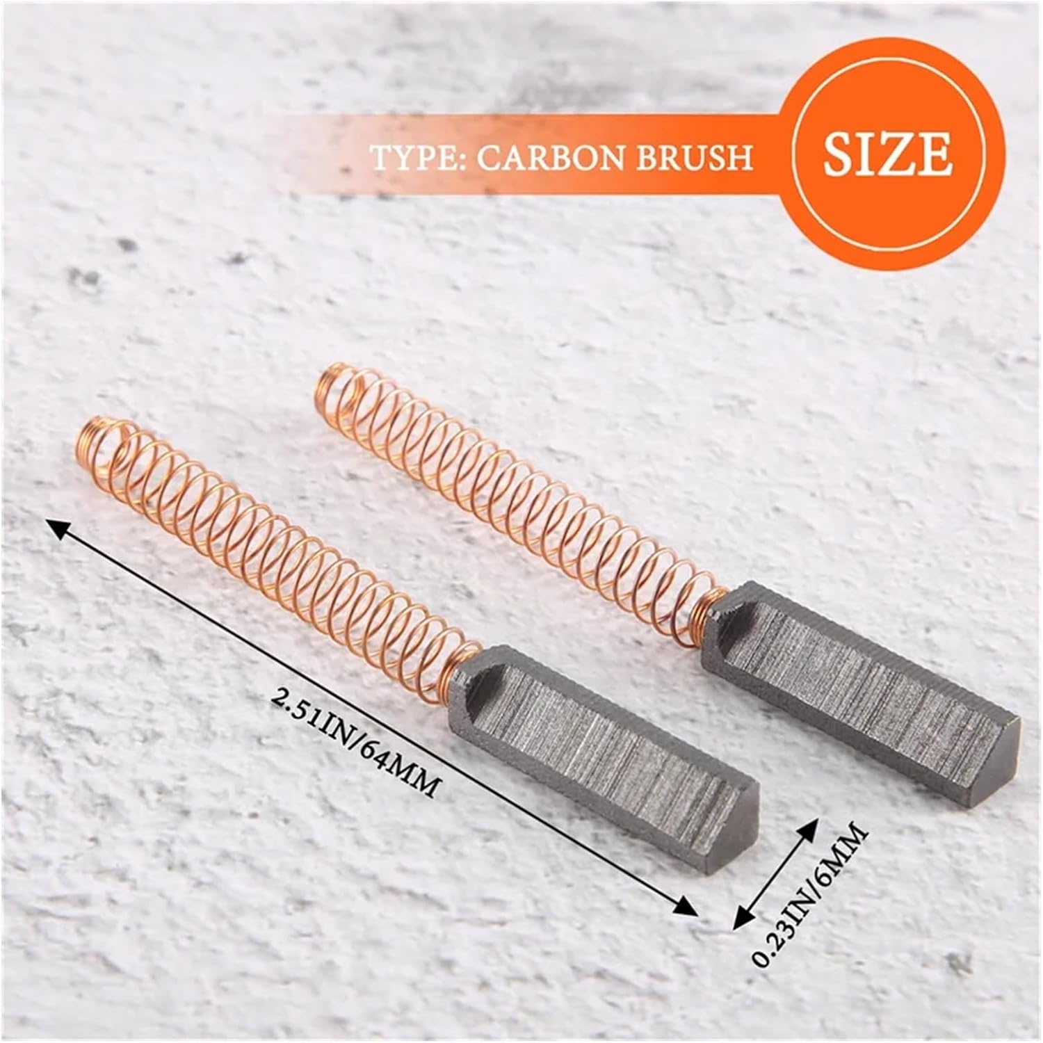Compatible for Stand Mixers, 6-Pack Carbon Motor Brush Replacement Set