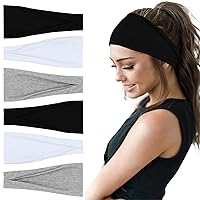 Vista 10 de Diademas para mujer, diadema ancha de entrenamiento, bandas para la cabeza de yoga para mujer, accesorios para el cabello, banda de moda, Tie Dye