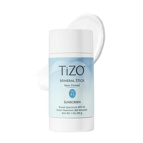 TiZO Mineral Stick SPF 45 | Sin tinte | Resistente al agua (80 minutos) | Protector solar de amplio espectro | Protección UVA/UVB | Para todo tipo