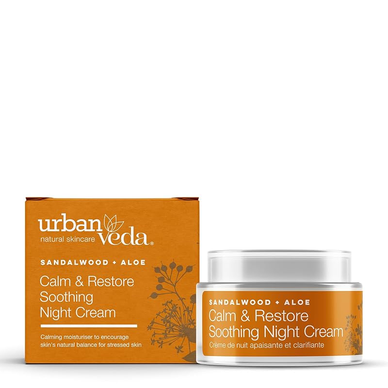 Creme noturno Urban Veda com óleo de lavanda e óleo de amêndoas, 50 mL