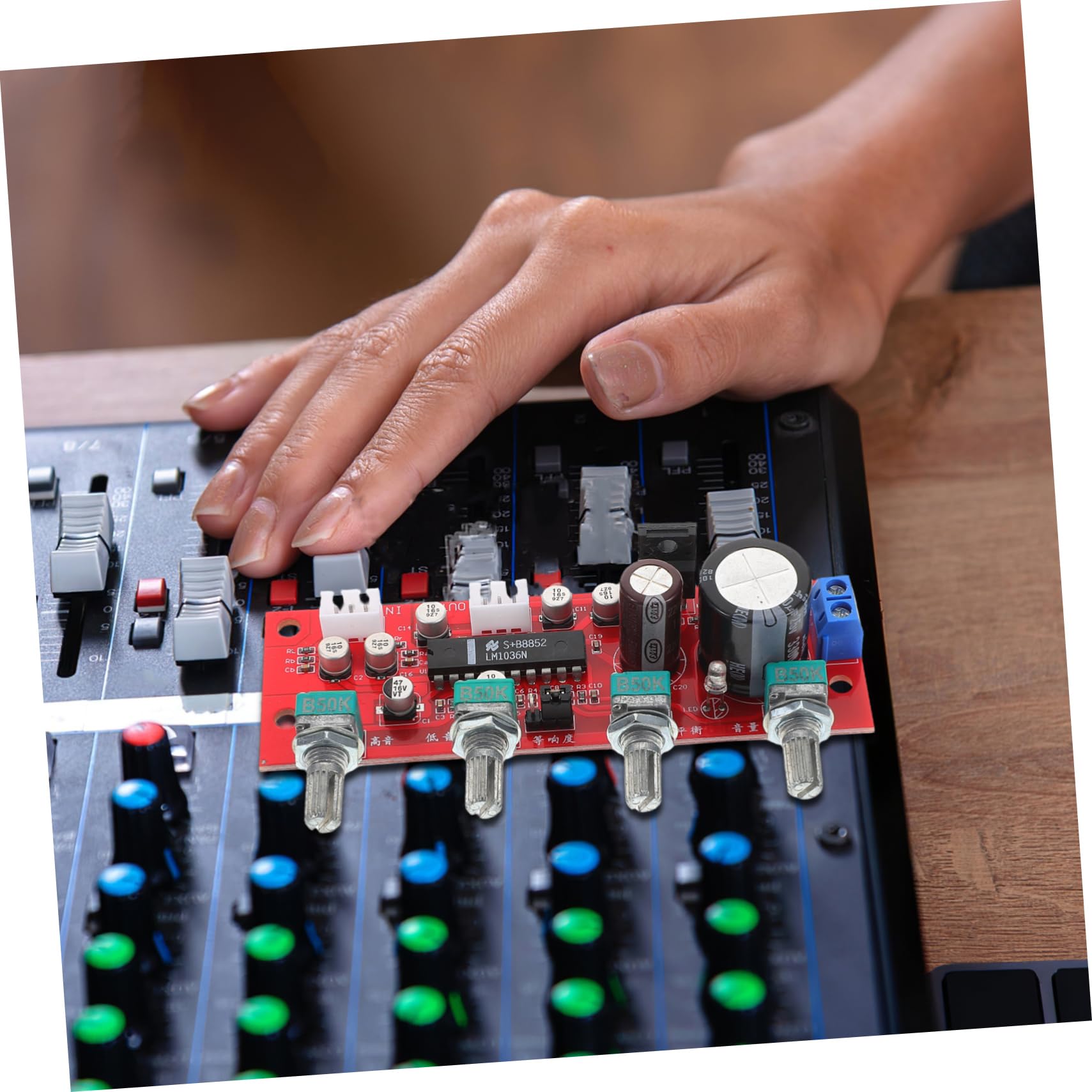 Sosoport Scheda Controllo Audio Per Hifi Preamplificatore Stereo Regolazione e Volume Per e Bassi