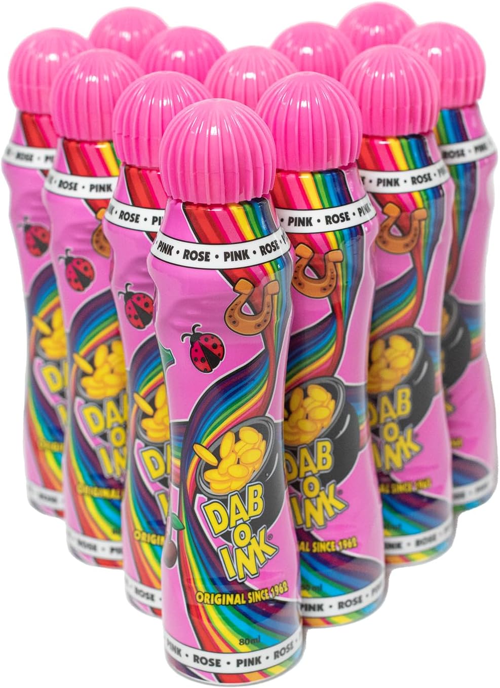 Dab-O-Ink One Dozen 3oz Pink Bingo Dauber