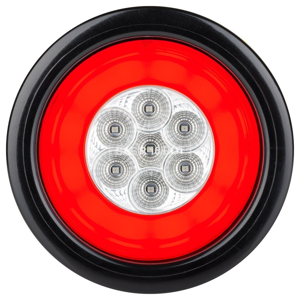 Lumitronics Halo LED 4" Sealed Round Stop/Turn/Tail Lights Single Unpainted LUM-STS1WK