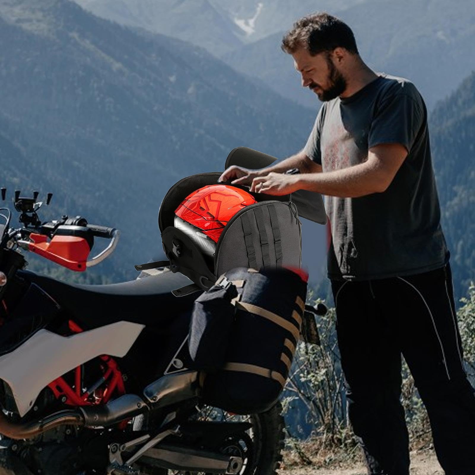 Bolsa Portacasco Moto Estuche Protector Oxford para Equipo