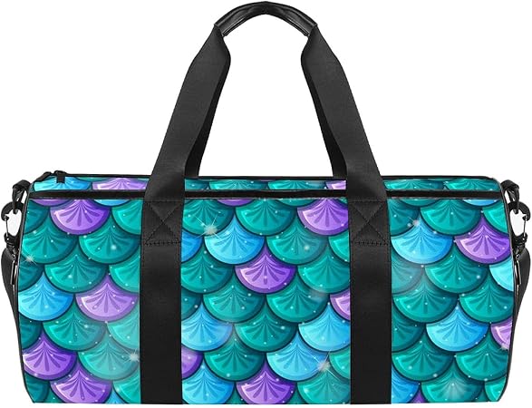 Borsone Palestra Borsa Sportiva Impermeabile Borsa Da Viaggio Borsoni  Squame Di Pesce Colorate 45x23x23cm : Amazon.it: Sport e tempo libero