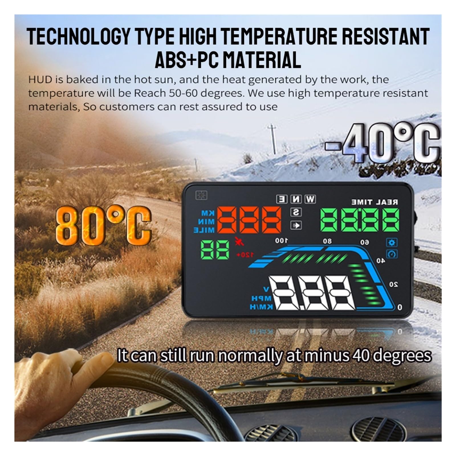 Pantalla Frontal De 5,5 "Q7, Proyector De Parabrisas, Reloj Digital GPS, Advertencia De Exceso De Velocidad, Pantalla HUD Universal For Coche, Accesorios For Coche