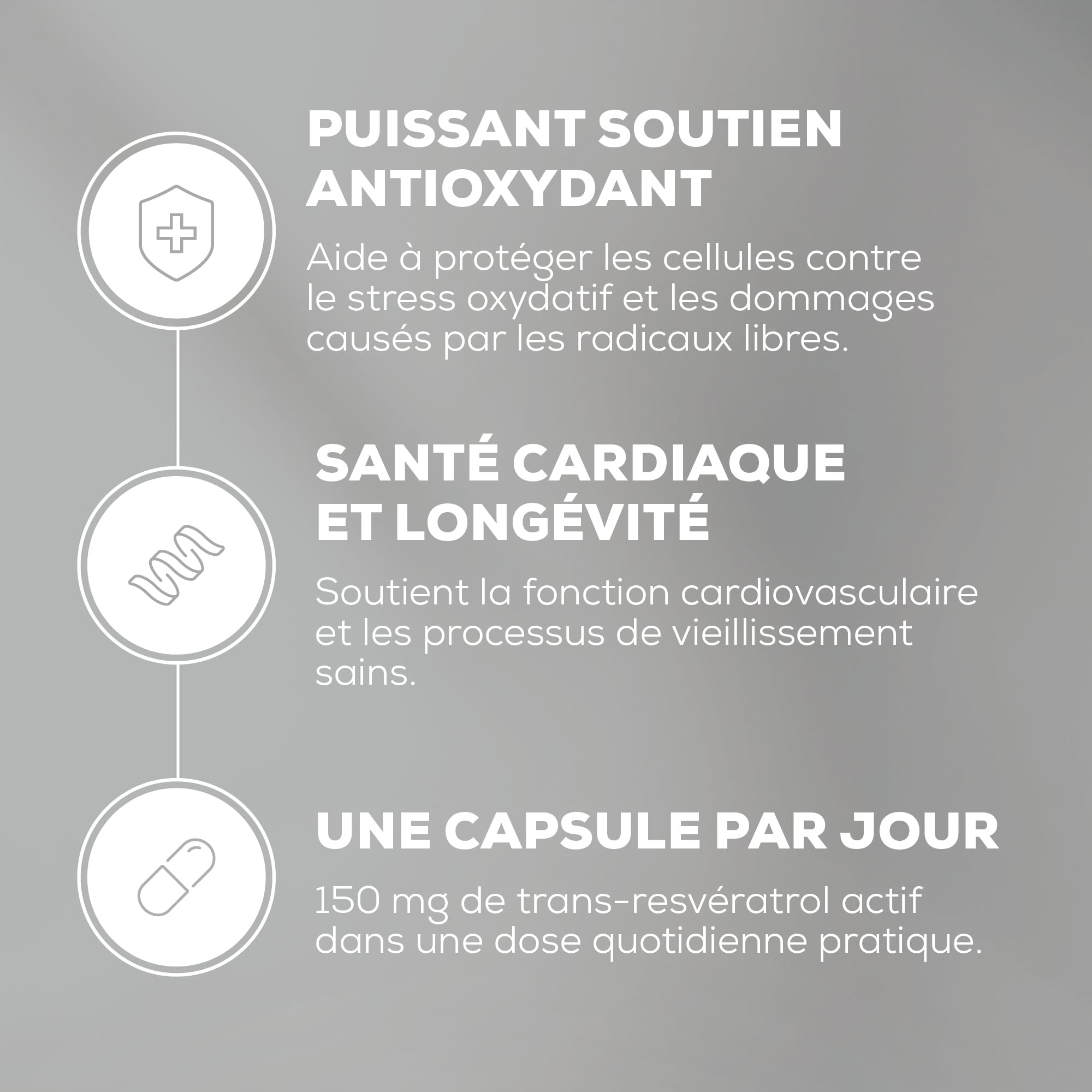 BioTechUSA Resveratrol | 150 mg par portion, trans-resvératrol | Antioxydant| Longevity | Sans gluten ni lactose, 60 gélules