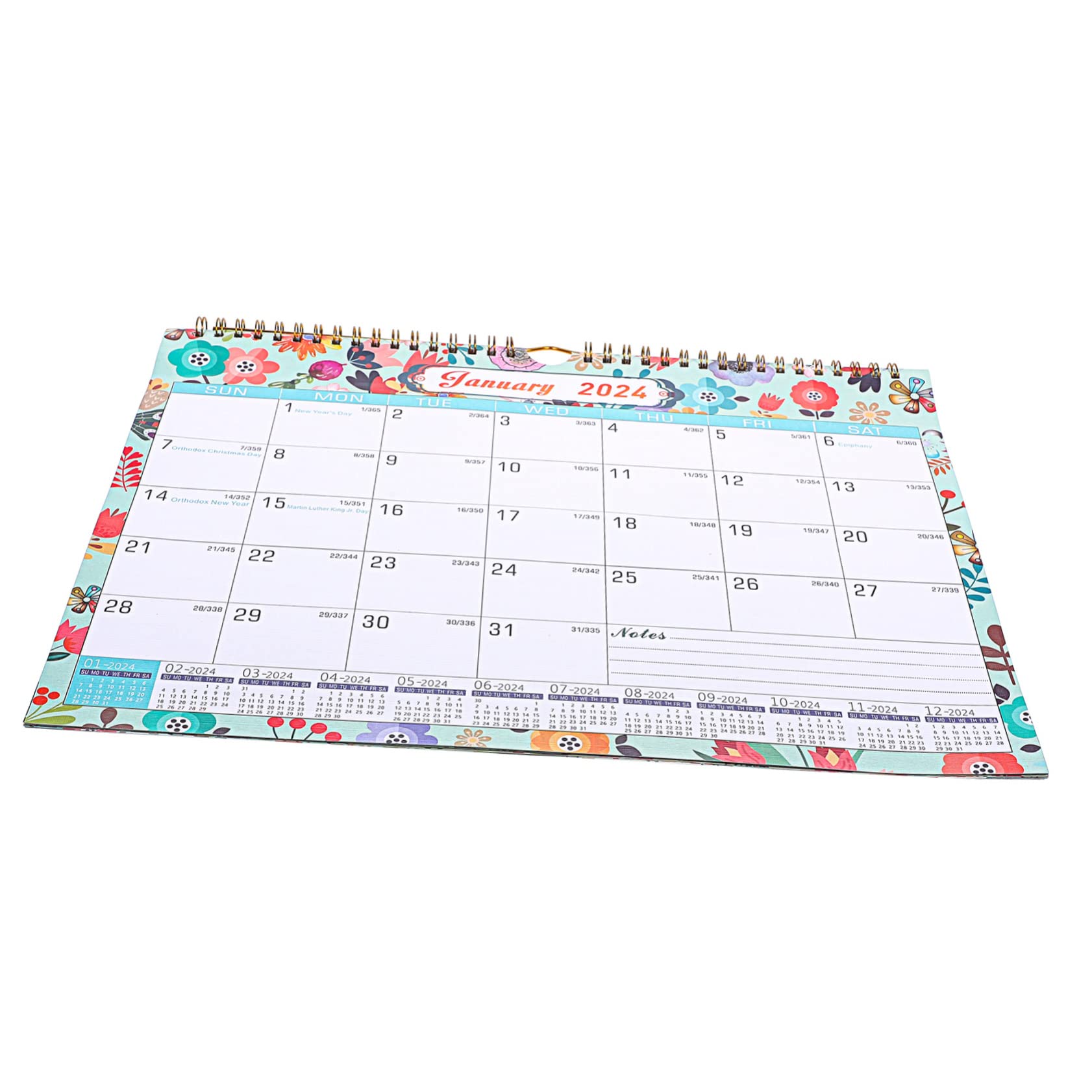 SEWACC 3stücke Monatskalender Für Schule Und Büro Einfacher Wandkalender Mit Feiertags-countdown Handliches Design Für Tägliche Nutzung Für Studenten Und Erwachsene