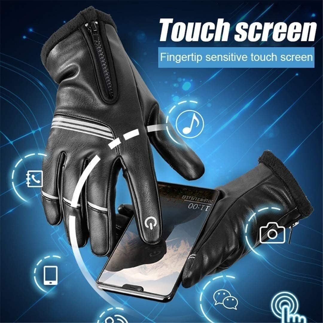 Guantes Bicicleta Montaña Guante De Invierno Para Ciclismo, Guantes Térmicos De Piel Sintética Con Forro Polar Y Pantalla Táctil Para Motocicleta Y Bicicleta Guantes Ciclismo Hombre Verano