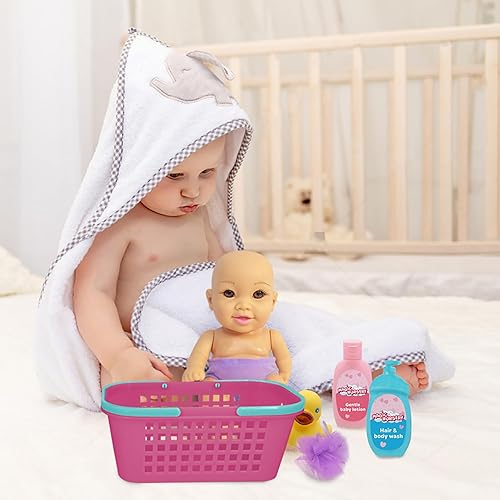 Miniatura 4 de New Adventures: Magic Nursery - Juego de carrito de baño para bebé, muñeca de 8 pulgadas con accesorios para divertirse y jugar al baño, a partir de