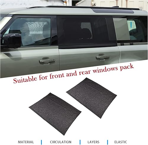 Miniatura 5 de LLKUANG 100% de protección contra insectos, compatible con Land Rover Defender 90 110 2004-2022, cortinas de malla transpirable para puertas y