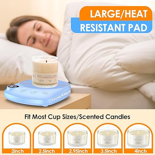 Miniatura 21 de Calentador de taza de café – Calentamiento más rápido y temperatura más alta, calentador de tazas de café para escritorio apagado automático, 4 Negro