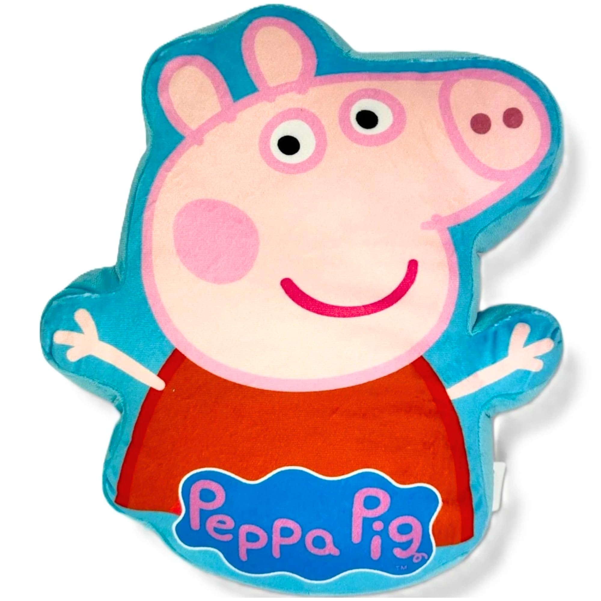 Peppa Pig Hasbro Large Childrens Cushion Pillow - 36cm x 32cm x 6cm