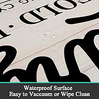 Vista 3 de Pauwer - Alfombra de cocina estilo granja, 20"X48", beige, antideslizante, lavable, hecha a máquina