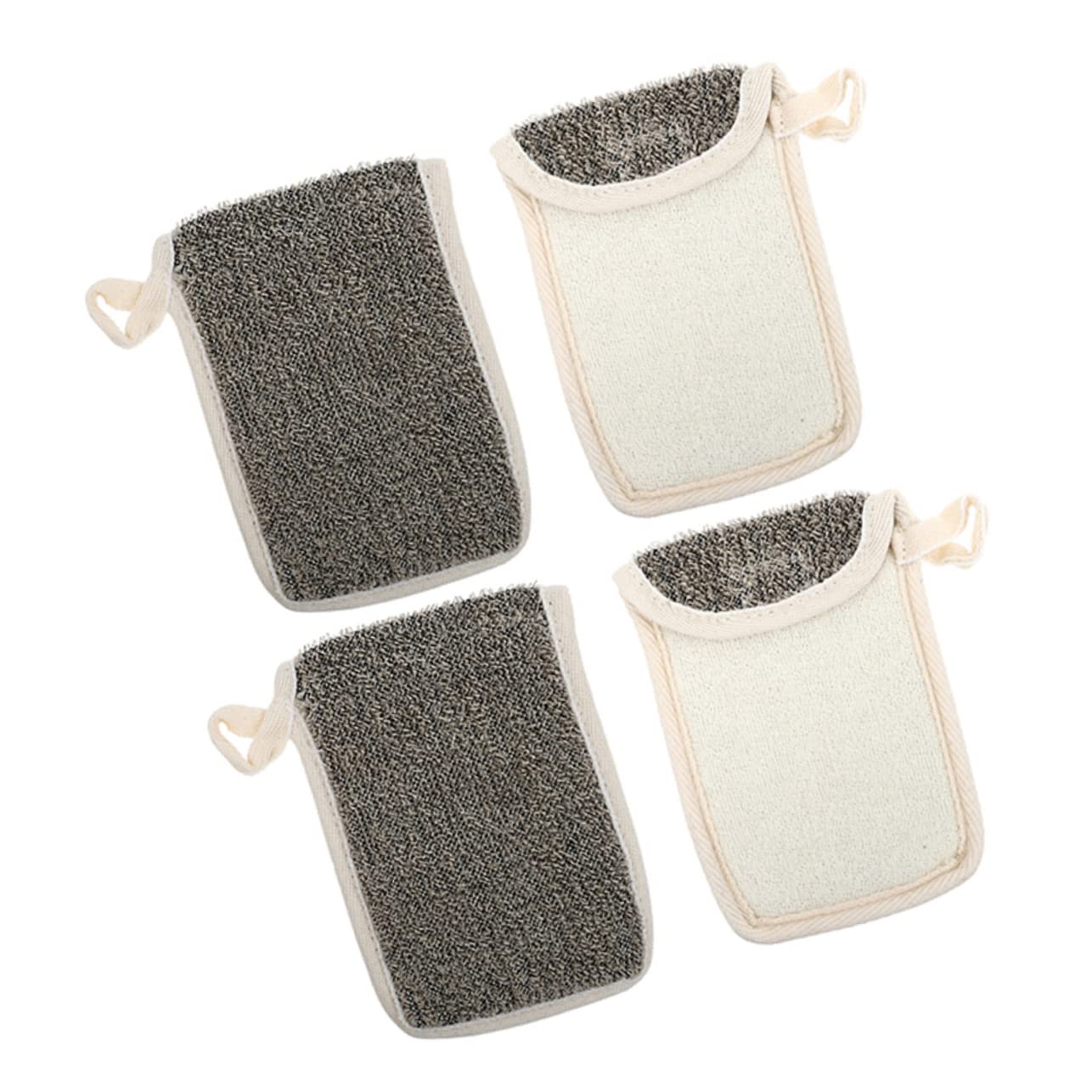 MAGICLULU 20 Stk Seifenbeutel schwarzem Leinen Körperwaschschwamm tragbarer Seifenbeutel sustainability bathroom storage Schwämme Badeschwamm Seifenbeutel für die Hausversorgung