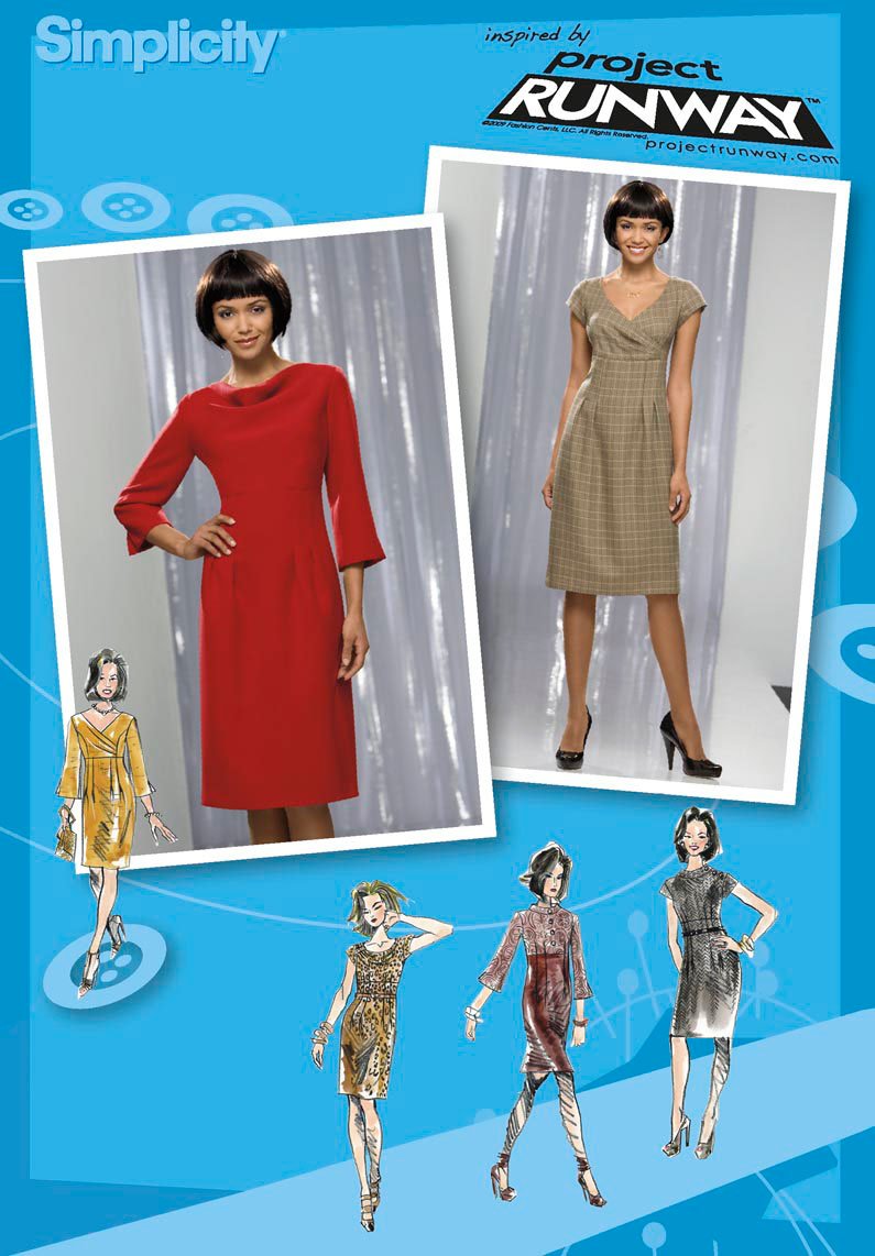Patron de couture 2550 Simplicity pour robes de femme en tailles 34 à 40