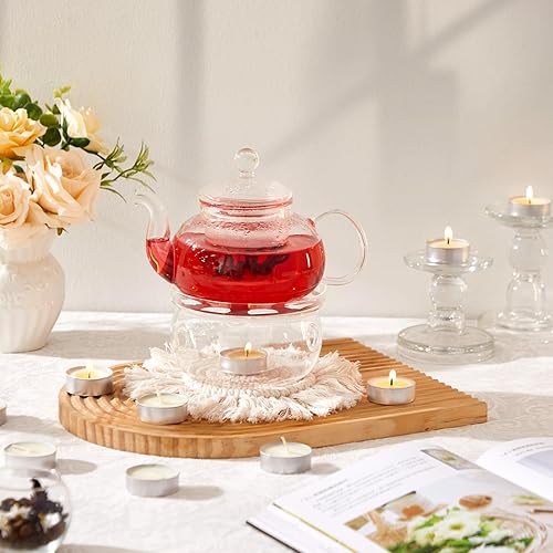 Miniatura 12 de Velas de té de palma sin perfume, paquete de 100 velas a granel, velas de té blanco de 4.5 horas de duración, sin parafina, sin humo, mini velas