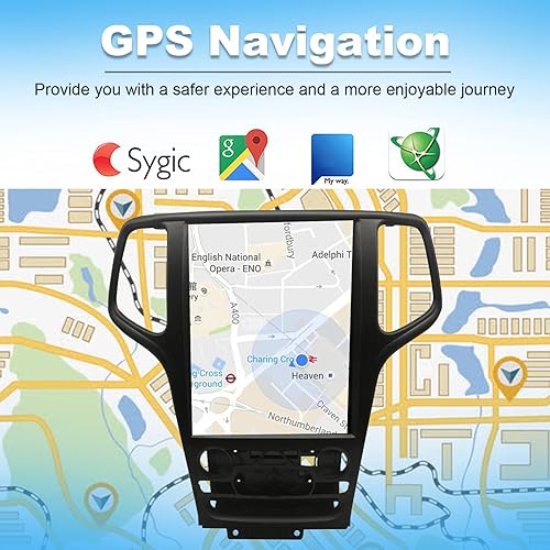 Miniatura 3 de Android 11 - Radio estéreo para coche en tablero apto para Jeep Grand Cherokee 2014 a 2020 con 4+64G 12.1 pulgadas gran pantalla táctil navegación