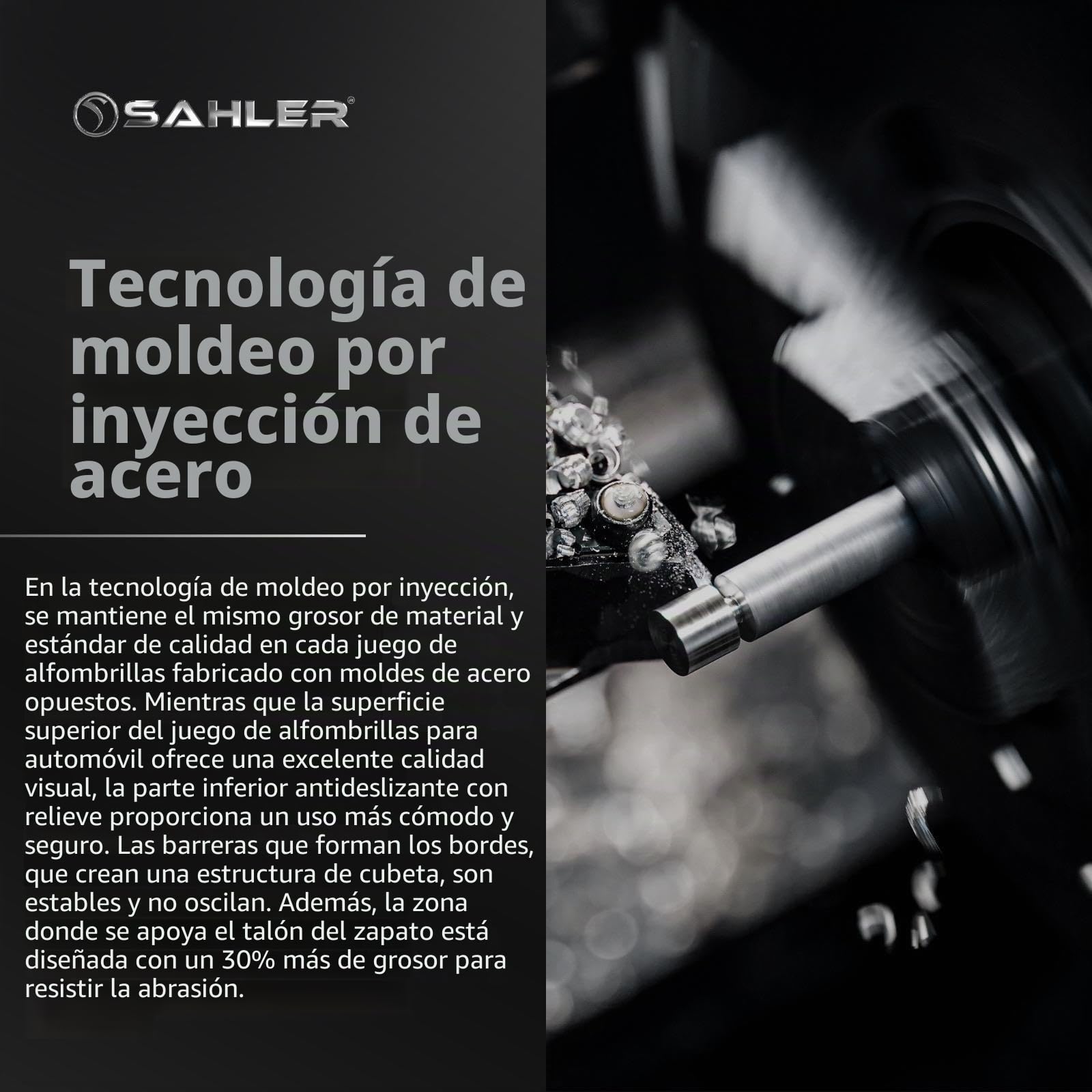 Sahler Alfombrillas de Coche compatibles con Chery OMODA 5 2022-2026 | 4.5D Premium TPE Goma Antideslizante Alfombrillas de Goma Impermeables para Coche Negro