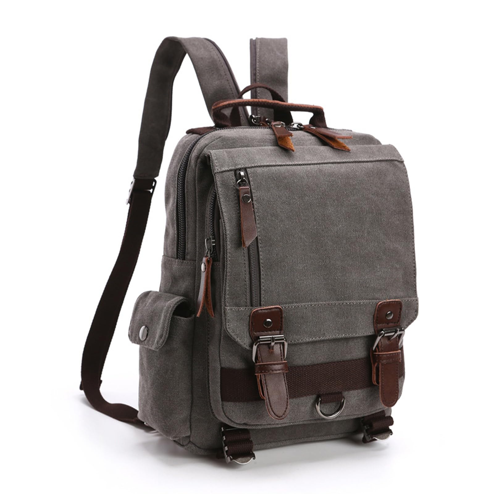 FANDARE Plecak 2 w 1 torba na piersi Sling Bag, szary, L, Casual