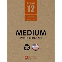 Medium Weight Chipboard Sheets. STUDIO 12 Brand. 8.5" x 11" .030 Thickness. 10 Sheets