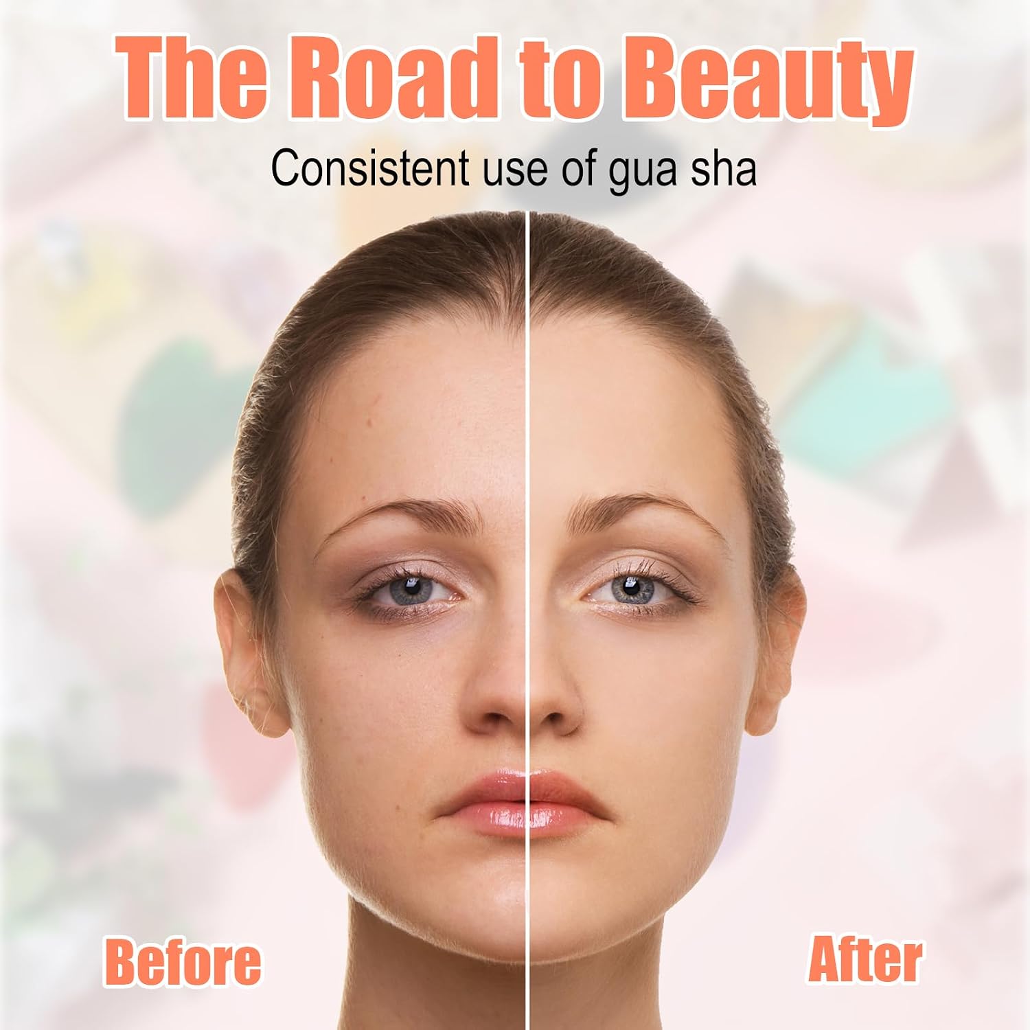 24 Pcs Gua Sha Facial Tool, Heart Shaped Resin Gua Sha Stone for Face Body Massage, Guasha Board for Skin Spa, 12 Colors, 3.19 x 2.17 Inches Each