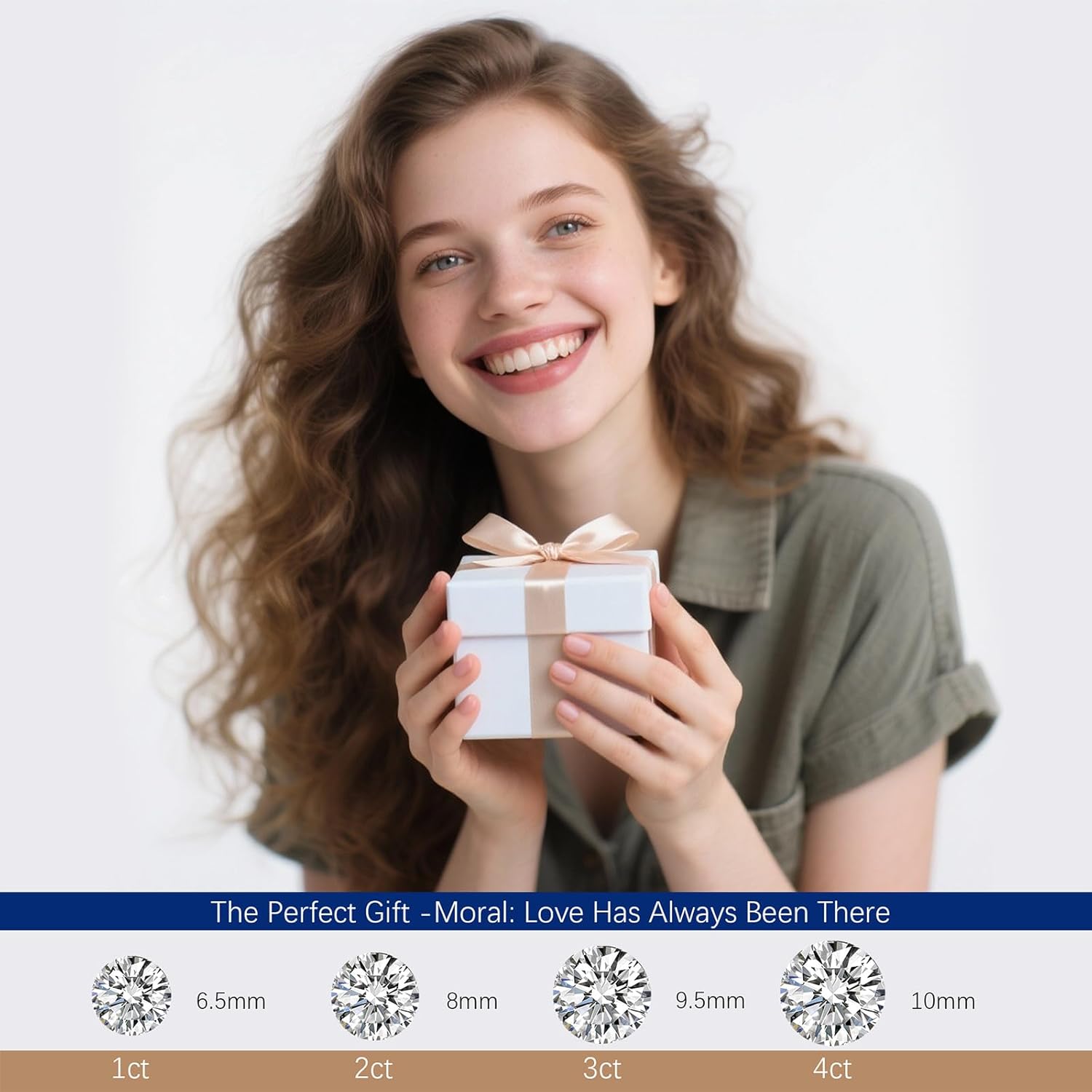 Ladies Ring-Moissanite Ring-with GRA Certificate, 925 Sterling Silver,D+VVS1 Clarity, Plasma Cutting Craftsmanship, Suitable for Parties/Travel/Weddings - Image 3