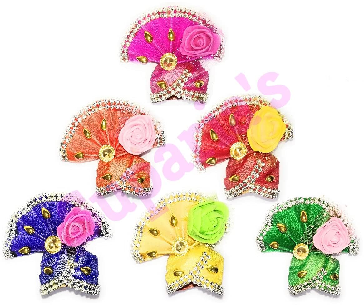 Fabric Laddu Gopal Ji Pagdi (Multicolour)